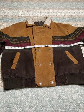 Women’s Two-Tone Sherpa-Lined Bomber Jacket - Tan & Dark Brown